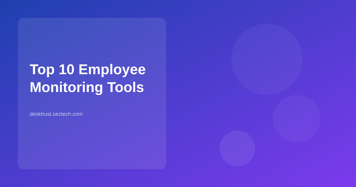 Top 10 Employee Monitoring Tools in 2026